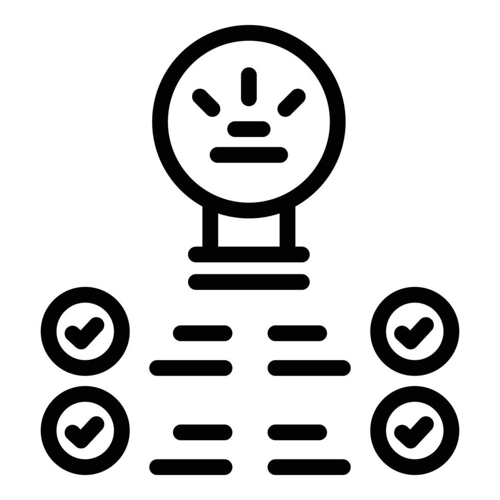 Space idea icon outline vector. Creative target vector