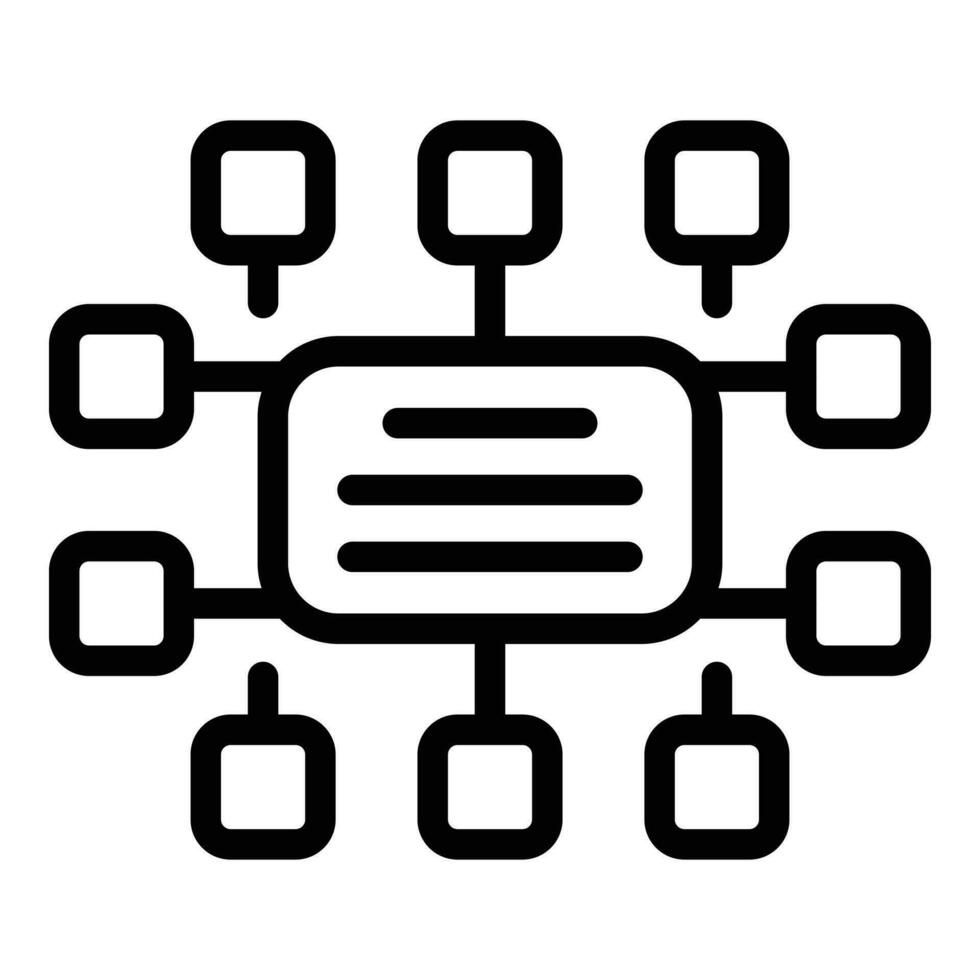 Launch project scheme icon outline vector. Creative target vector