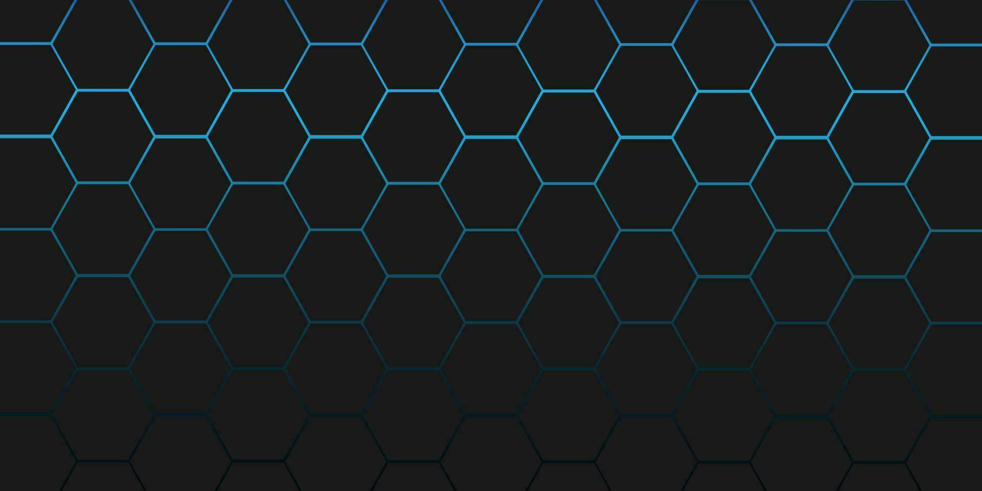 Abstract dark blue background technology futuristic digital concept with honeycomb shape, for banner, backdrop, cover. vector
