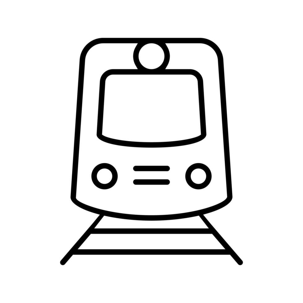 Train icon vector. Public transport illustration sign. Metro symbol or logo. vector