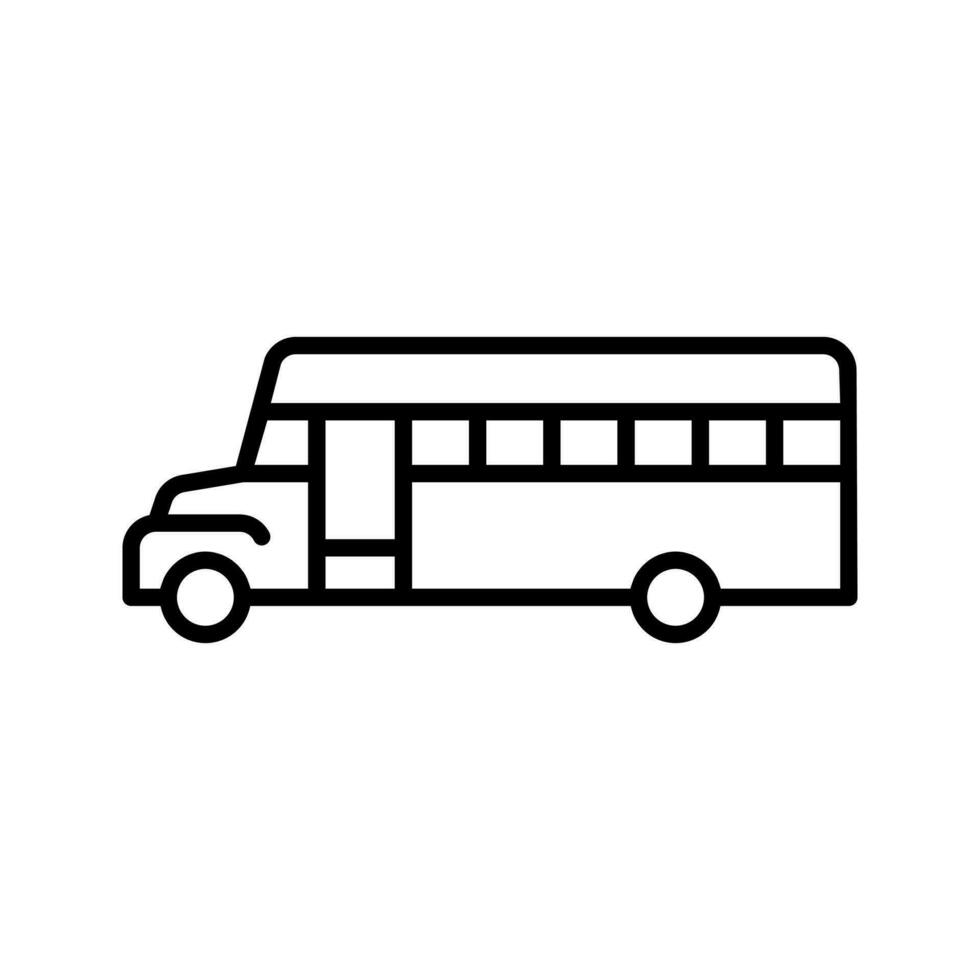 autobús icono vector. público transporte ilustración signo. viaje símbolo o logo. vector
