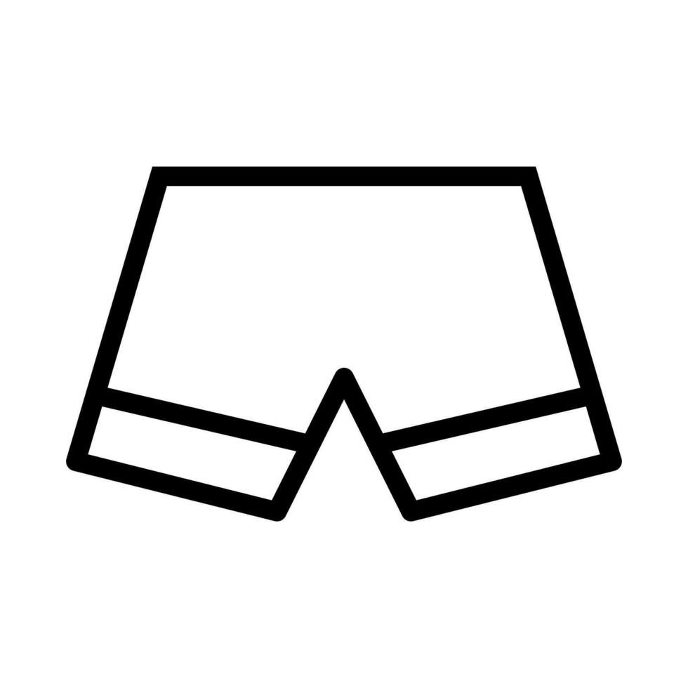 Shorts icon vector. Swimming trunks illustration sign. Briefs symbol ro logo. vector