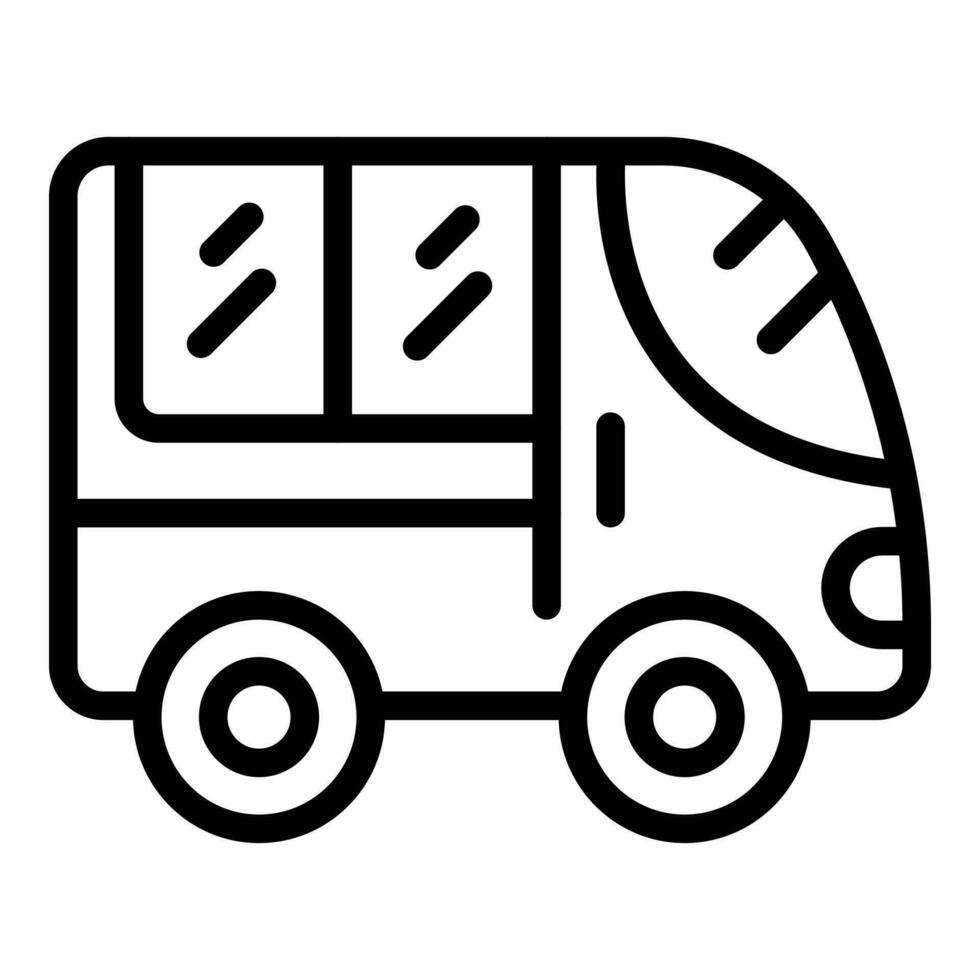 Emergency car icon outline vector. Medic automobile vector