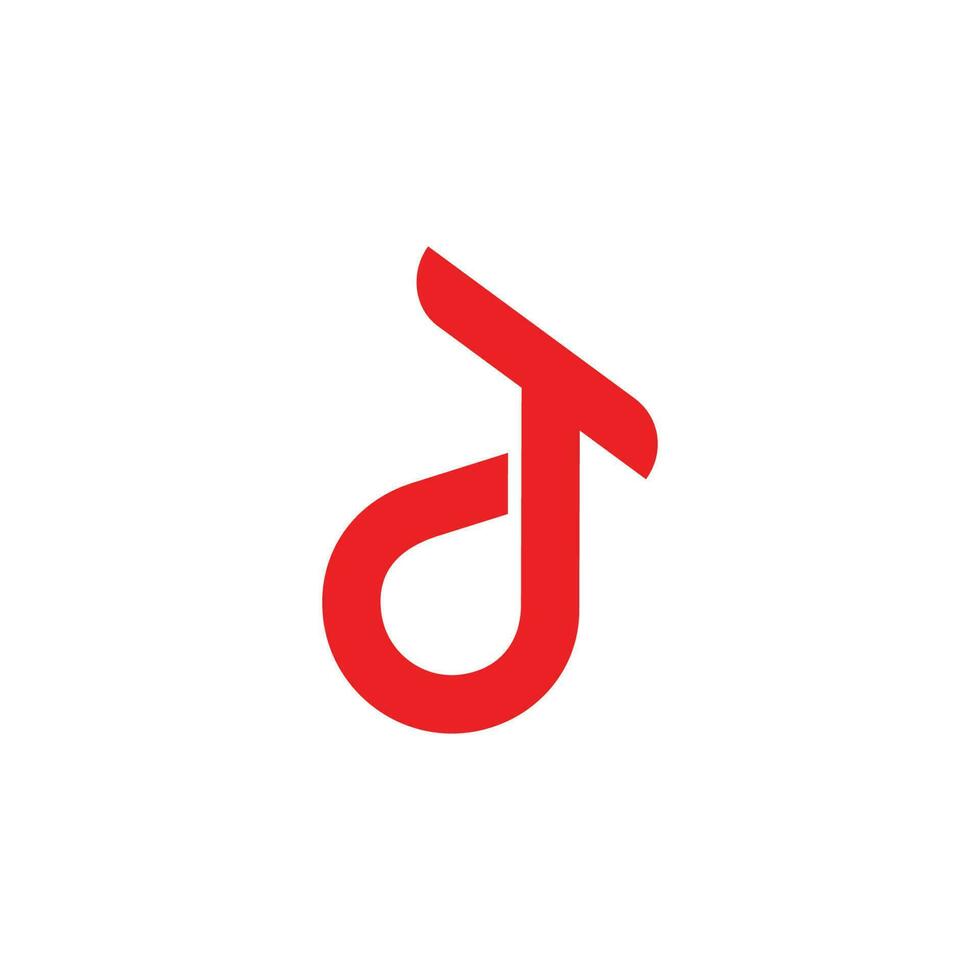 letter td simple geometric curves design logo vector