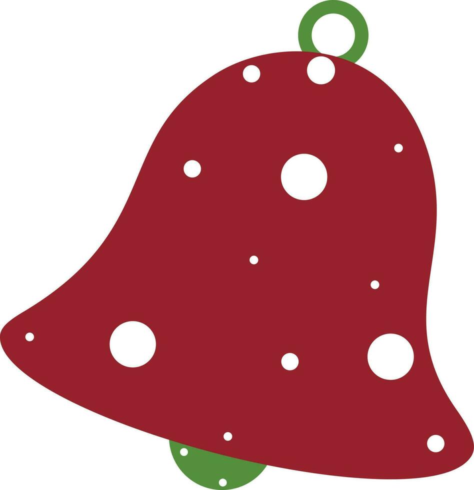Flat style jingle bell icon. vector