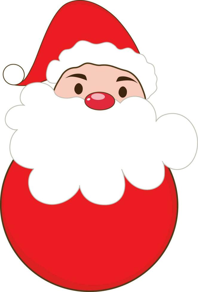 Cartoon Santa Claus character. vector