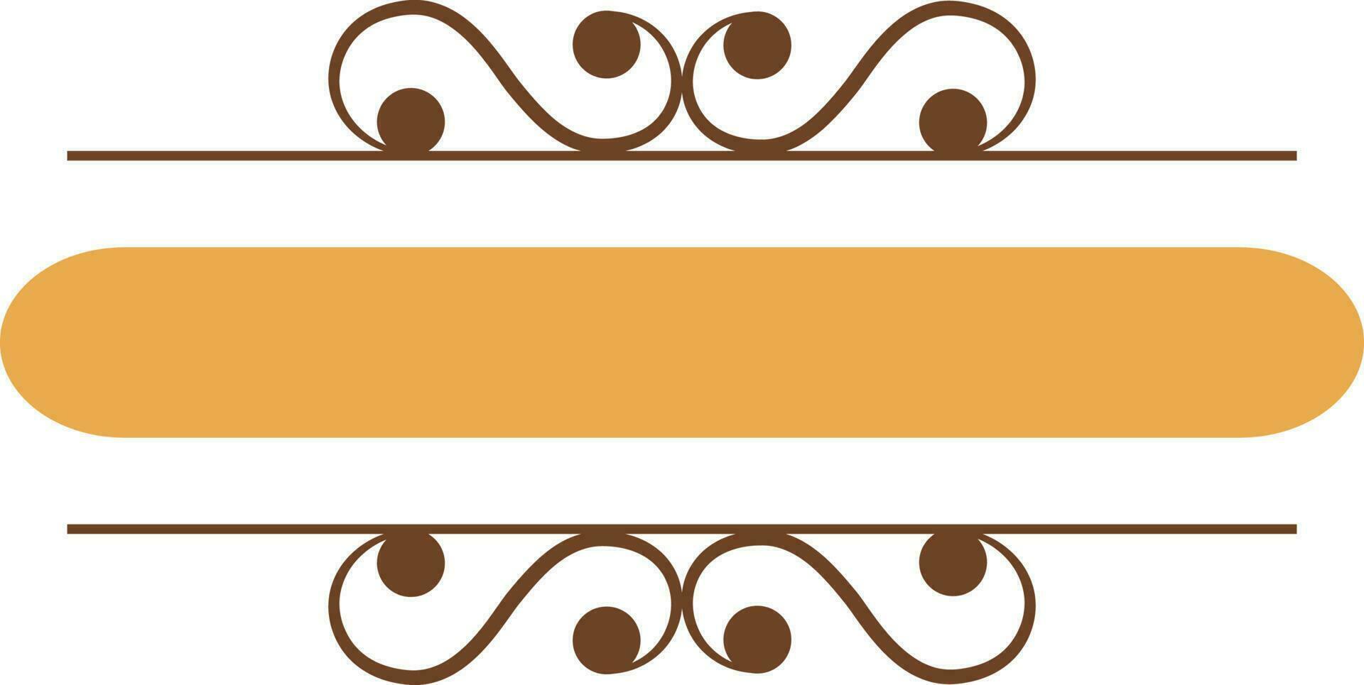 Frame design decorated with floral elements. vector