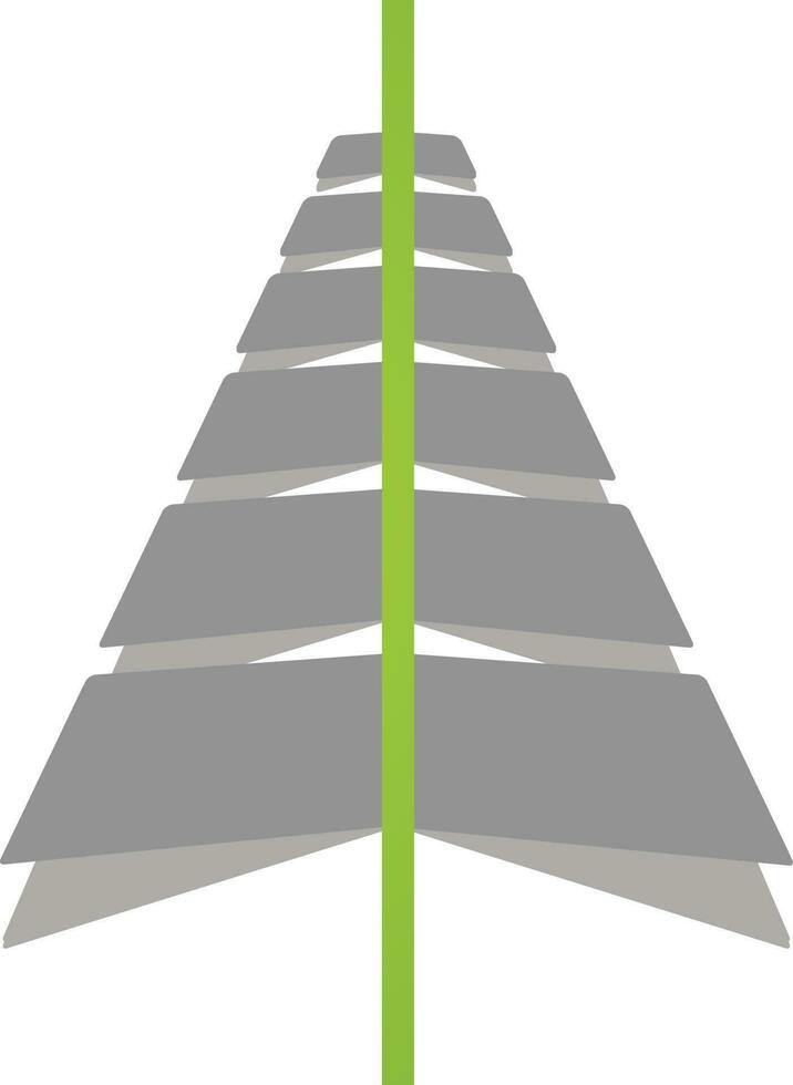 Creative Christmas tree icon. vector