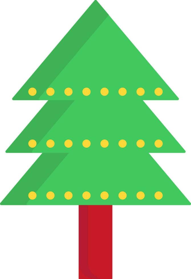 Vector illustration of xmas tree icon.