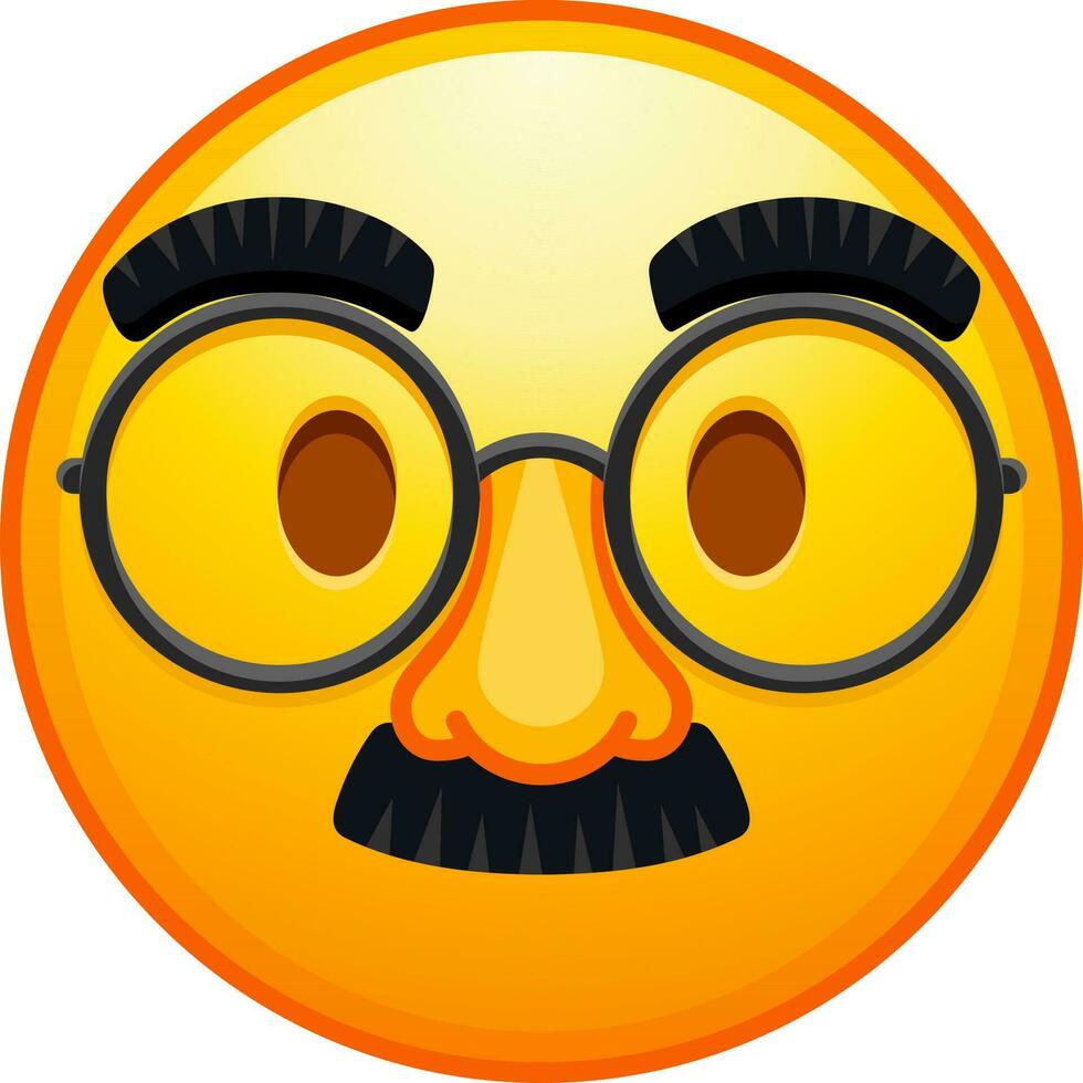 Big set of yellow emoji. Funny emoticons faces with facial expressions. vector