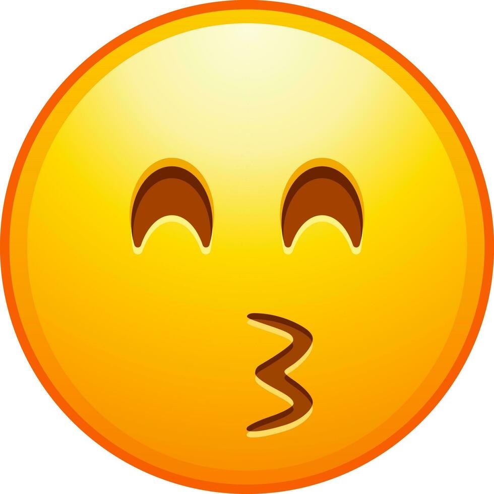 Big set of yellow emoji. Funny emoticons faces with facial expressions. vector