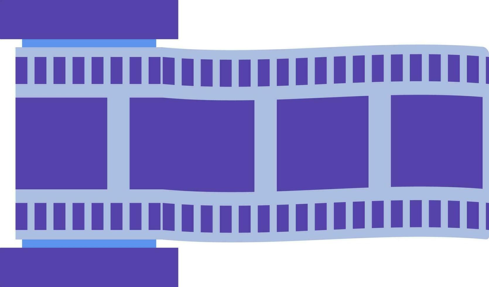 Reel with frame icon in cinema concept. vector