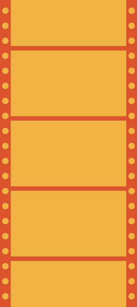 Film strip icon in color for cinema in isolated. vector