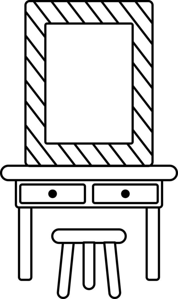 Makeup mirro icon for cinema concept. vector