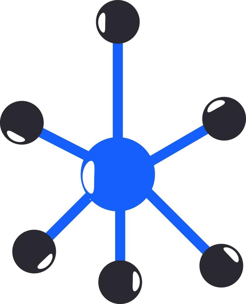 Vector Sign or Symbol of Molecule.