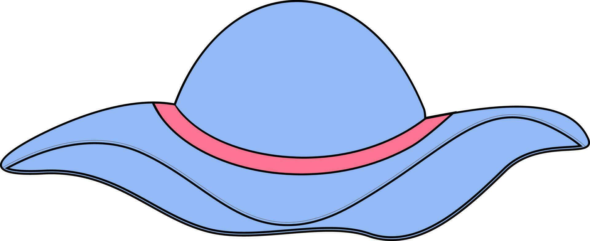 aislado ilustración de flexible sombrero. vector