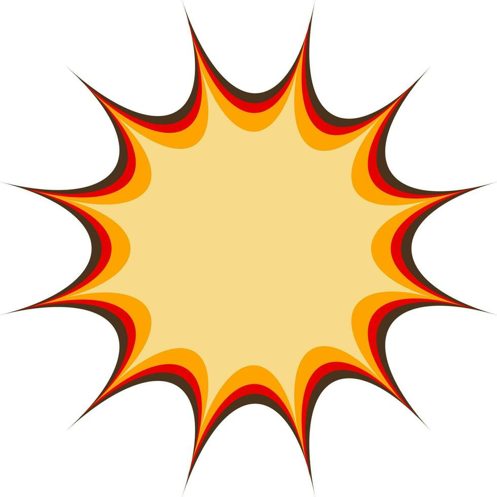 Boom splash comic book icon. vector