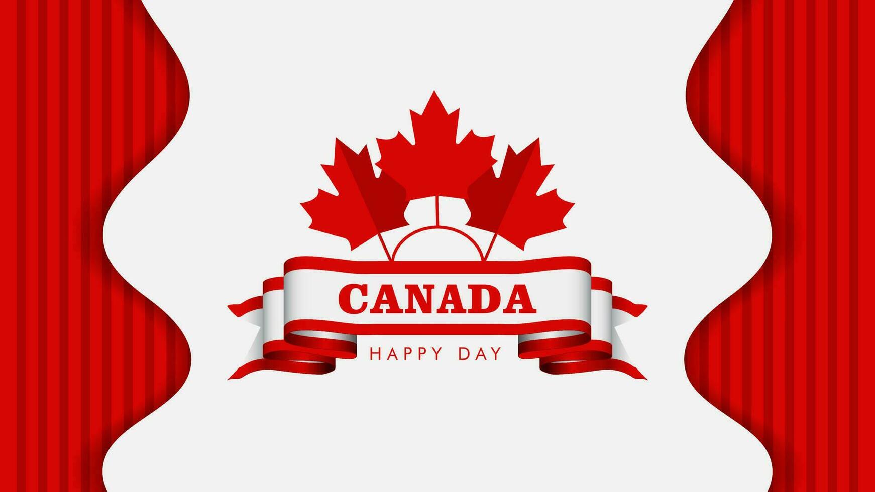Canada day, Canada Country flag and symbols National Canada day Background fireworks vector