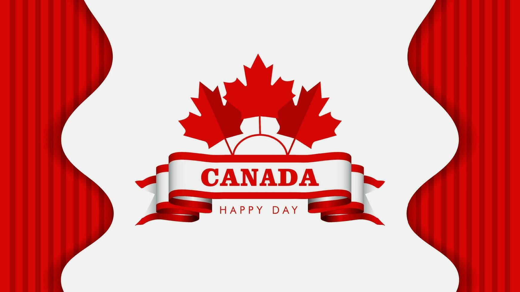 Canada day, Canada Country flag and symbols National Canada day Background fireworks vector