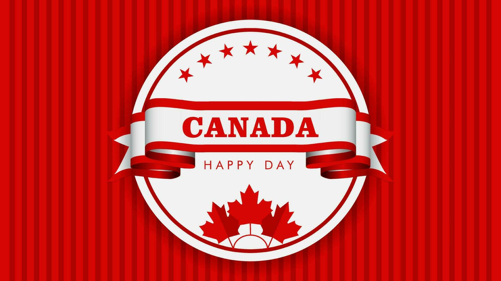 Canada day, Canada Country flag and symbols National Canada day Background fireworks vector