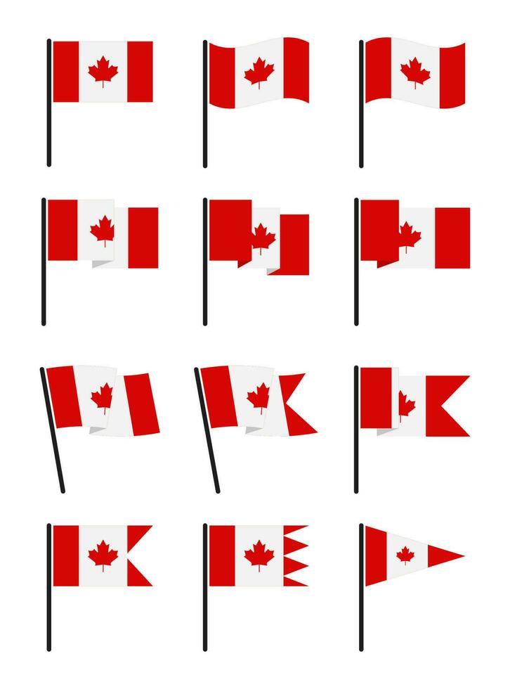 Canadá día, Canadá país bandera y símbolos nacional Canadá día antecedentes fuegos artificiales vector