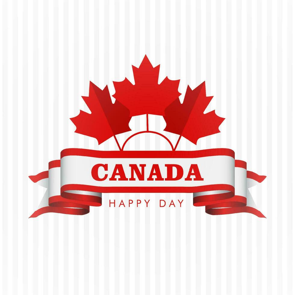 Canada day, Canada Country flag and symbols National Canada day Background fireworks vector