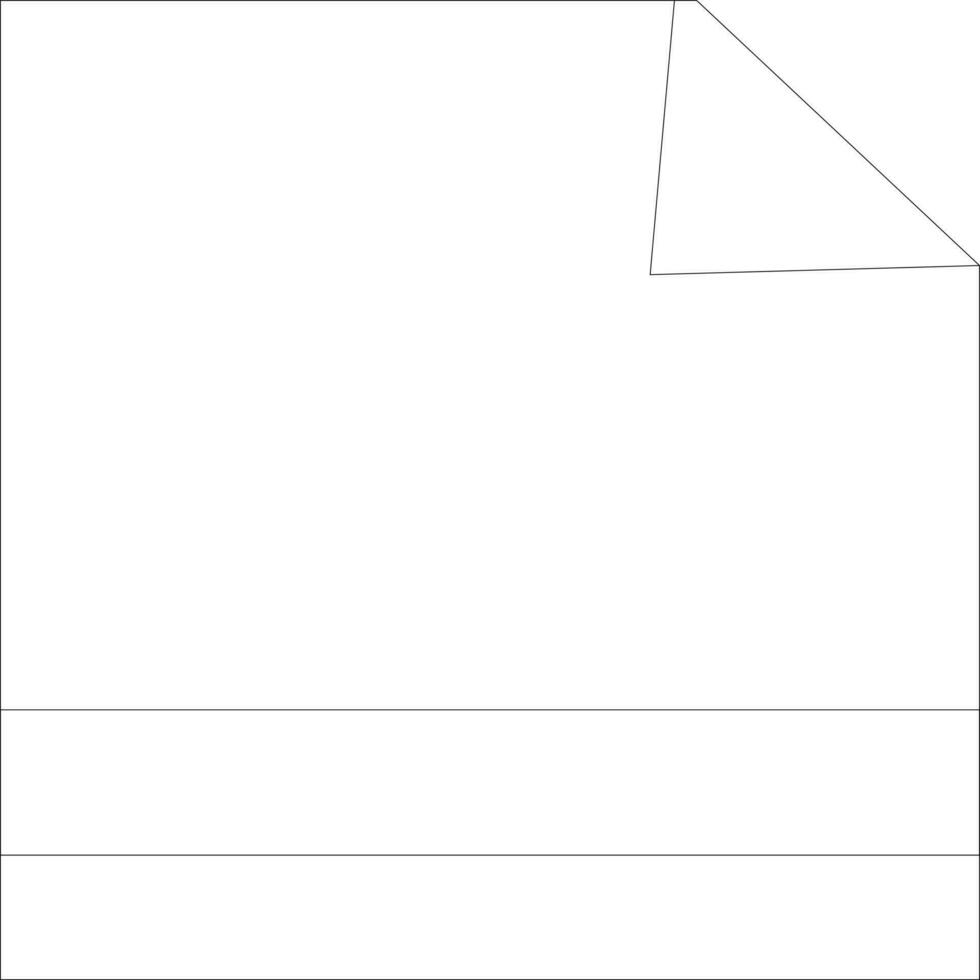 File icon or symbol in line art. vector