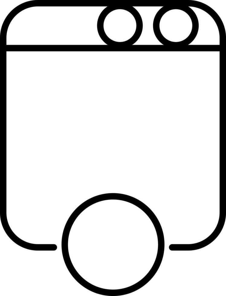 Website icon or symbol in line art. vector