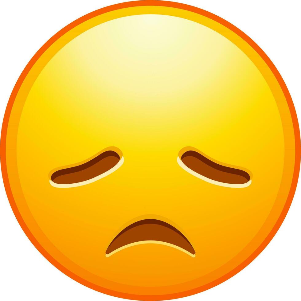 Big set of yellow emoji. Funny emoticons faces with facial expressions. vector