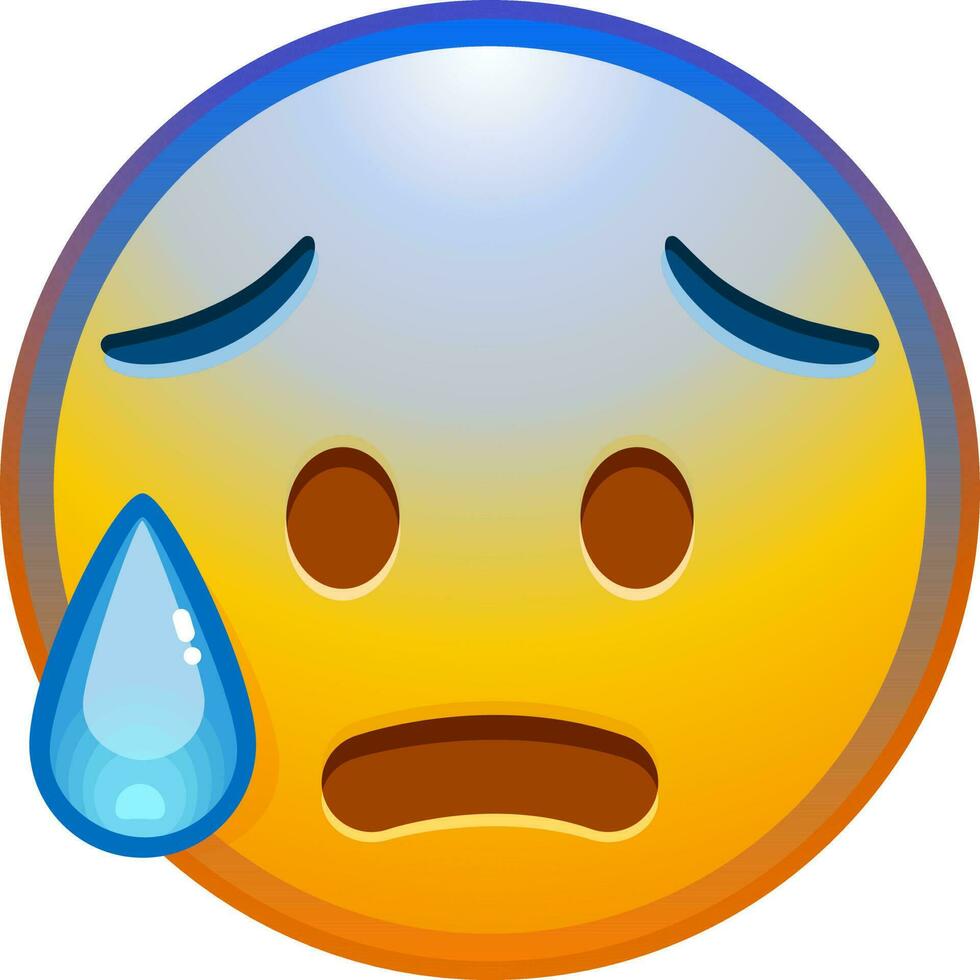 Big set of yellow emoji. Funny emoticons faces with facial expressions. vector