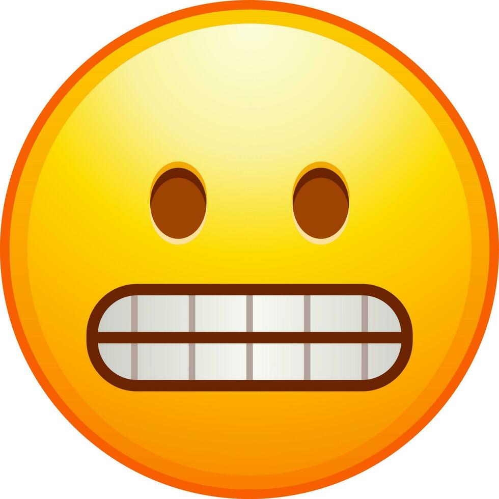 Big set of yellow emoji. Funny emoticons faces with facial expressions. vector