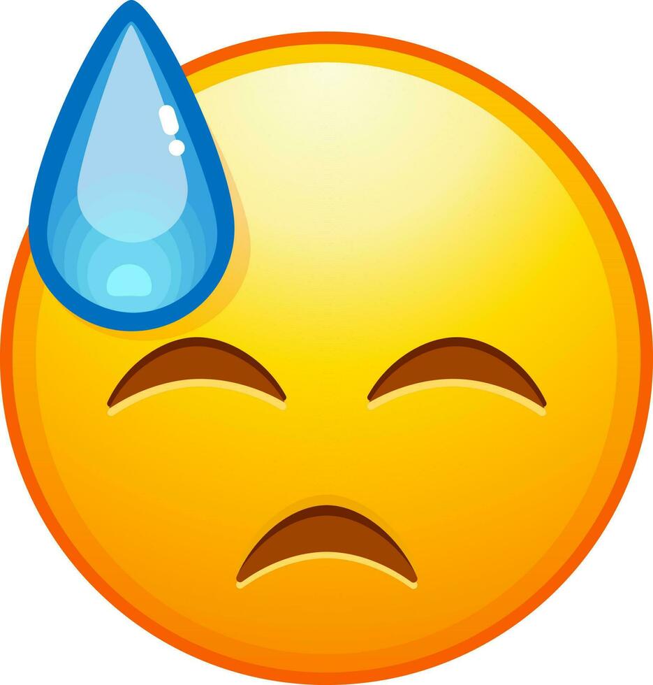 Big set of yellow emoji. Funny emoticons faces with facial expressions. vector