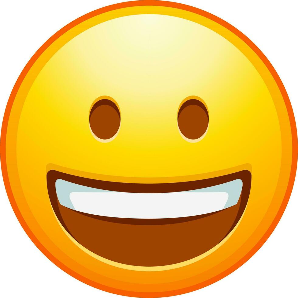 Big set of yellow emoji. Funny emoticons faces with facial expressions. vector