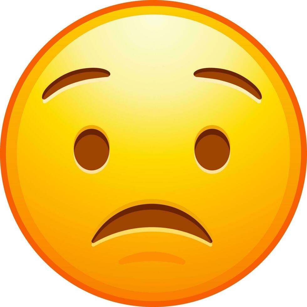 Big set of yellow emoji. Funny emoticons faces with facial expressions. vector