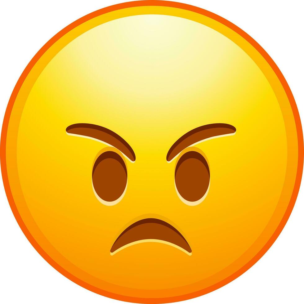 Big set of yellow emoji. Funny emoticons faces with facial expressions. vector