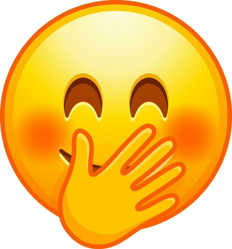 Big set of yellow emoji. Funny emoticons faces with facial expressions. vector