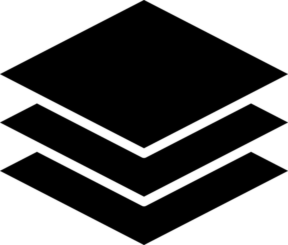 Flat illustration of layer icon or symbol. vector