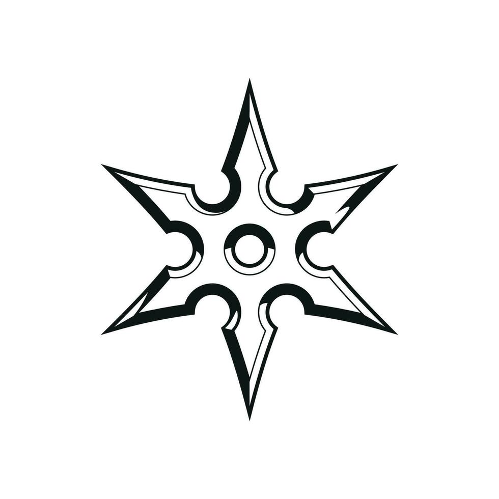 Vector Shuriken Design Element