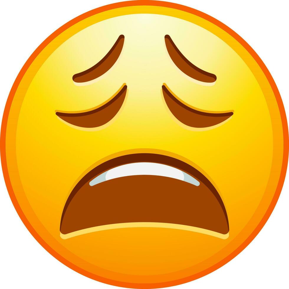 Big set of yellow emoji. Funny emoticons faces with facial expressions. vector