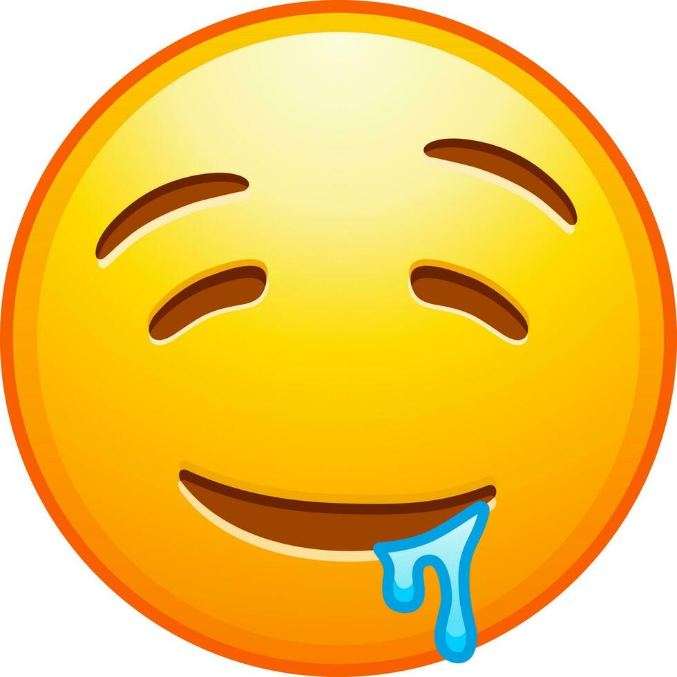 Big set of yellow emoji. Funny emoticons faces with facial expressions. vector