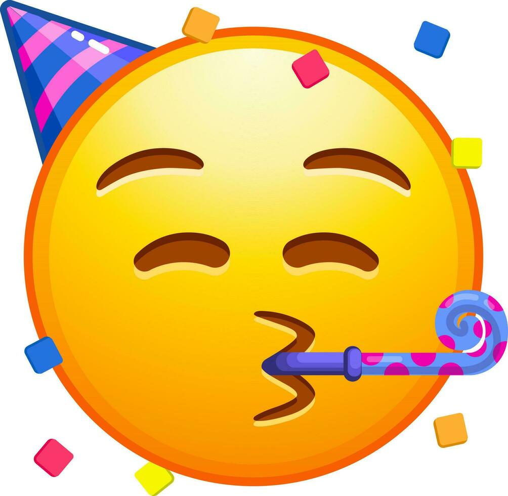 Big set of yellow emoji. Funny emoticons faces with facial expressions. vector