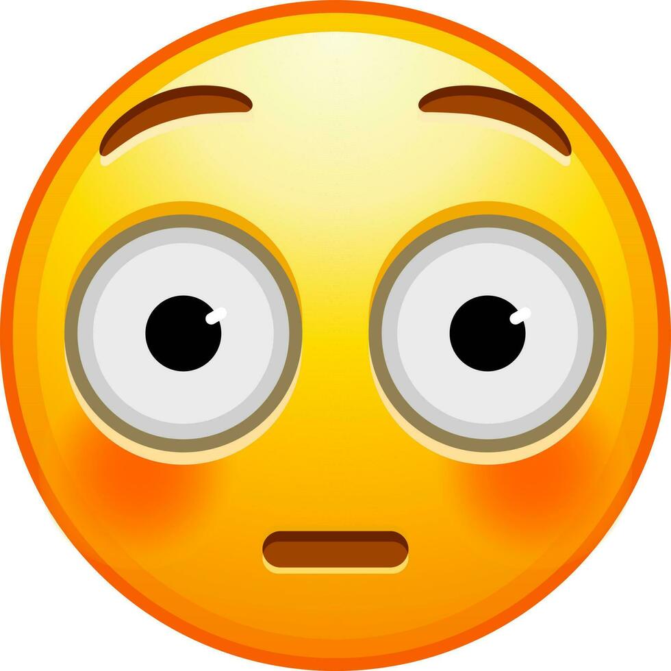 Big set of yellow emoji. Funny emoticons faces with facial expressions. vector
