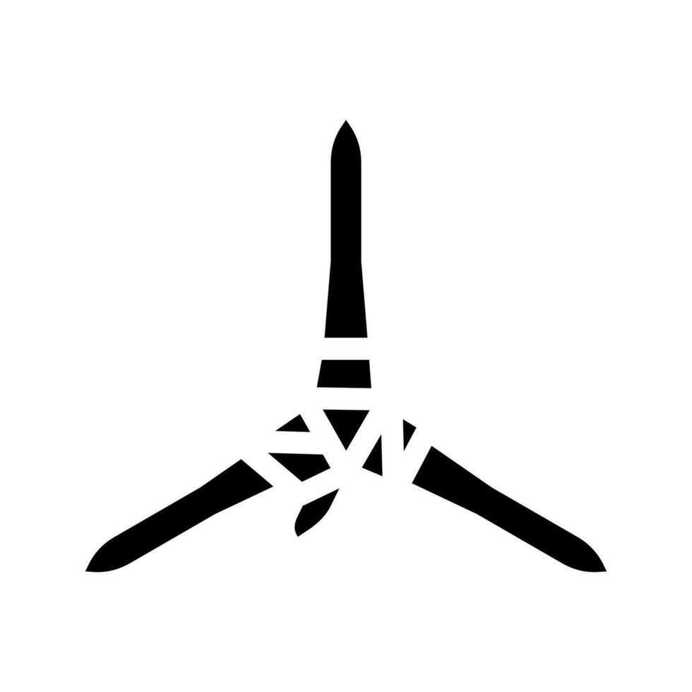 abrojos arma militar glifo icono vector ilustración