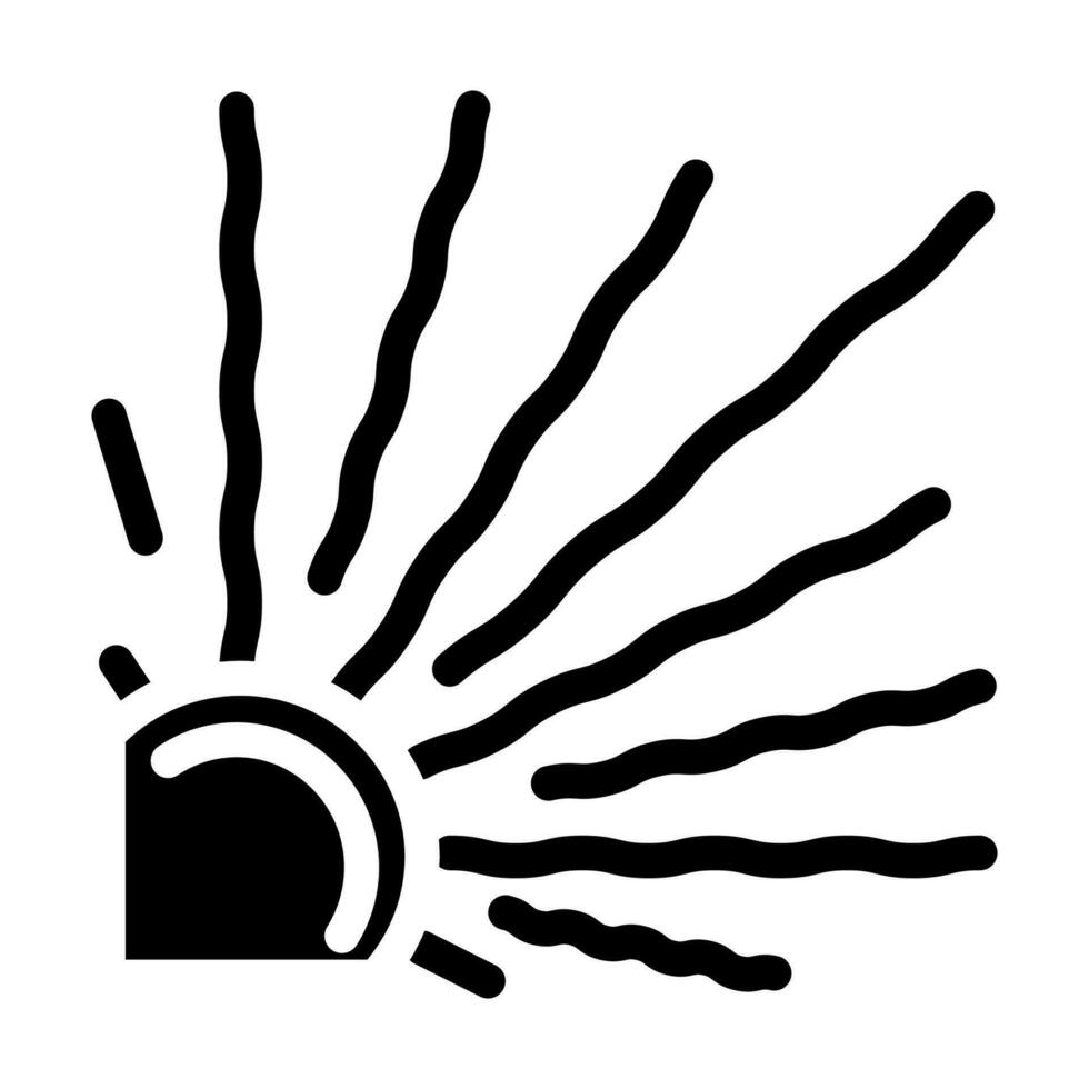 sunlight sun summer glyph icon vector illustration