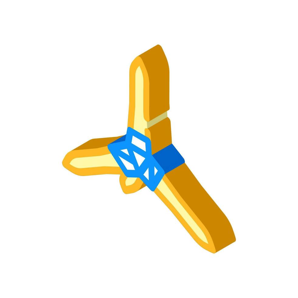 caltrops weapon military isometric icon vector illustration