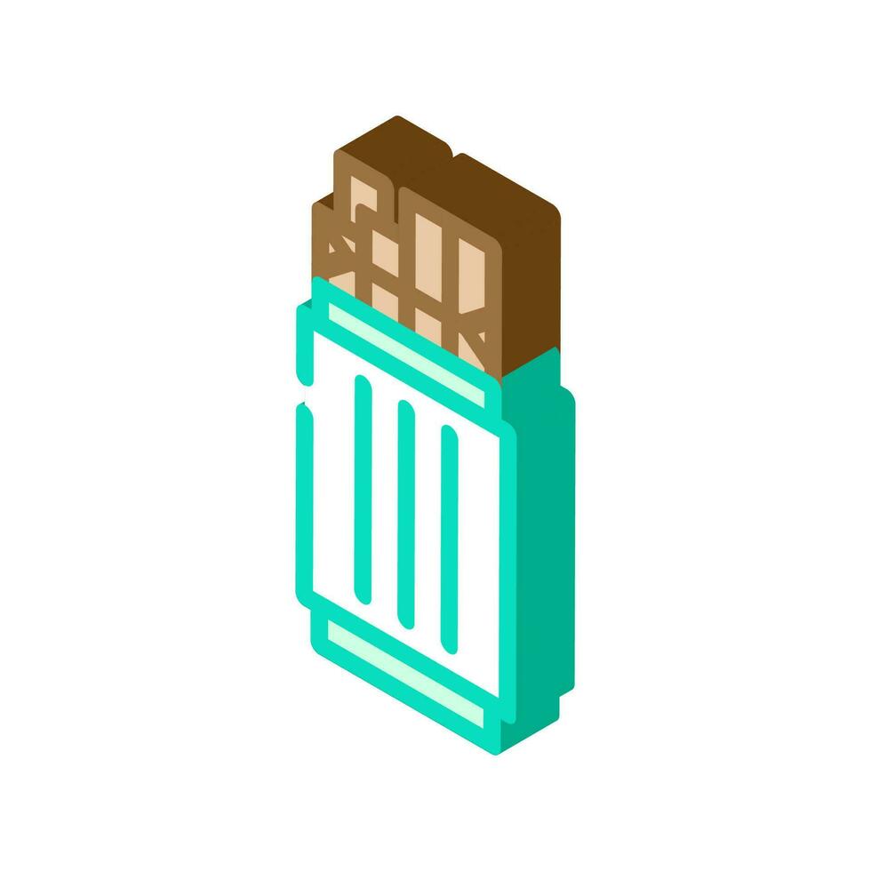nuclear fuel rod energy isometric icon vector illustration