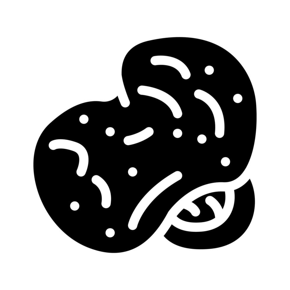palomitas de maiz sabroso bocadillo glifo icono vector ilustración