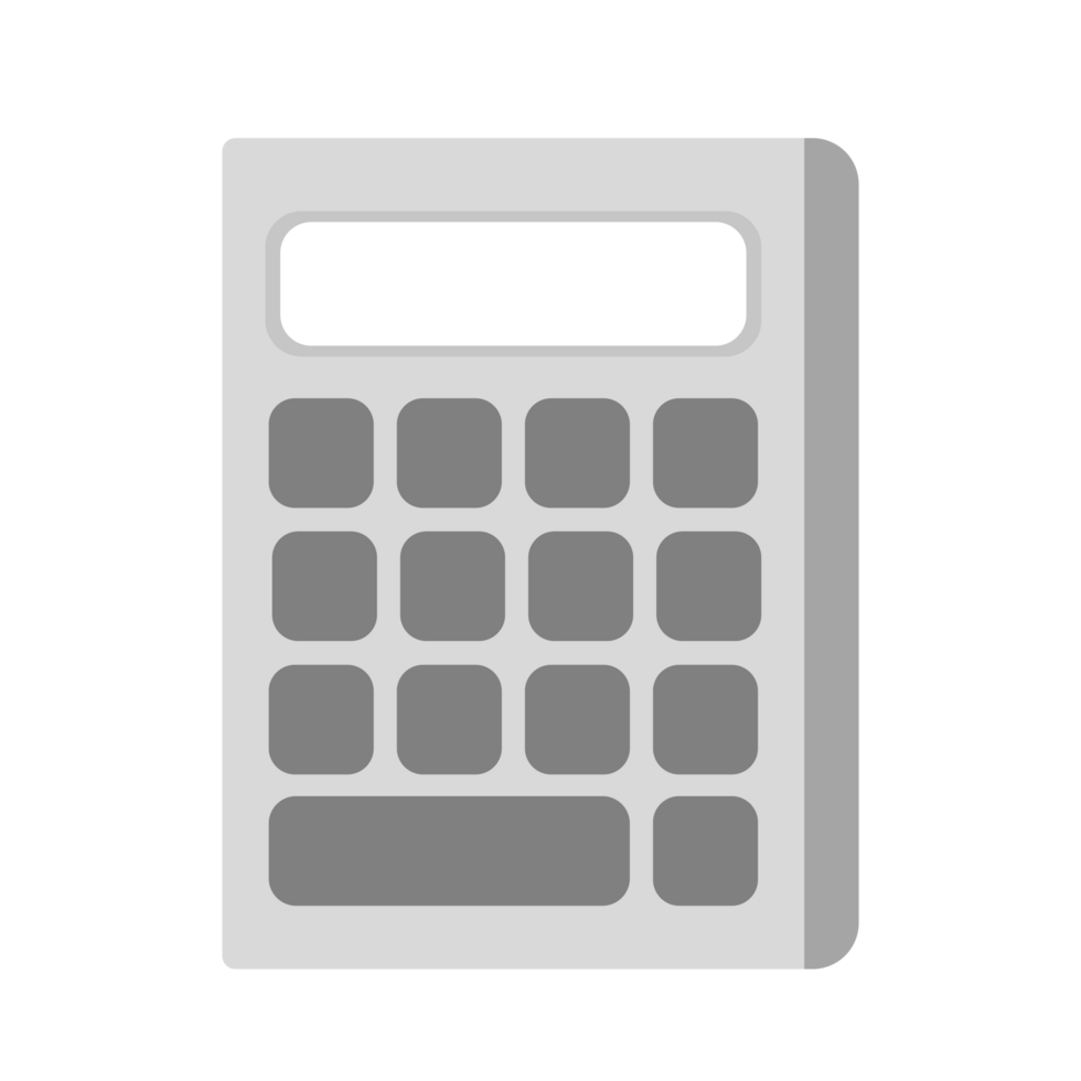 flat calculator illustration png