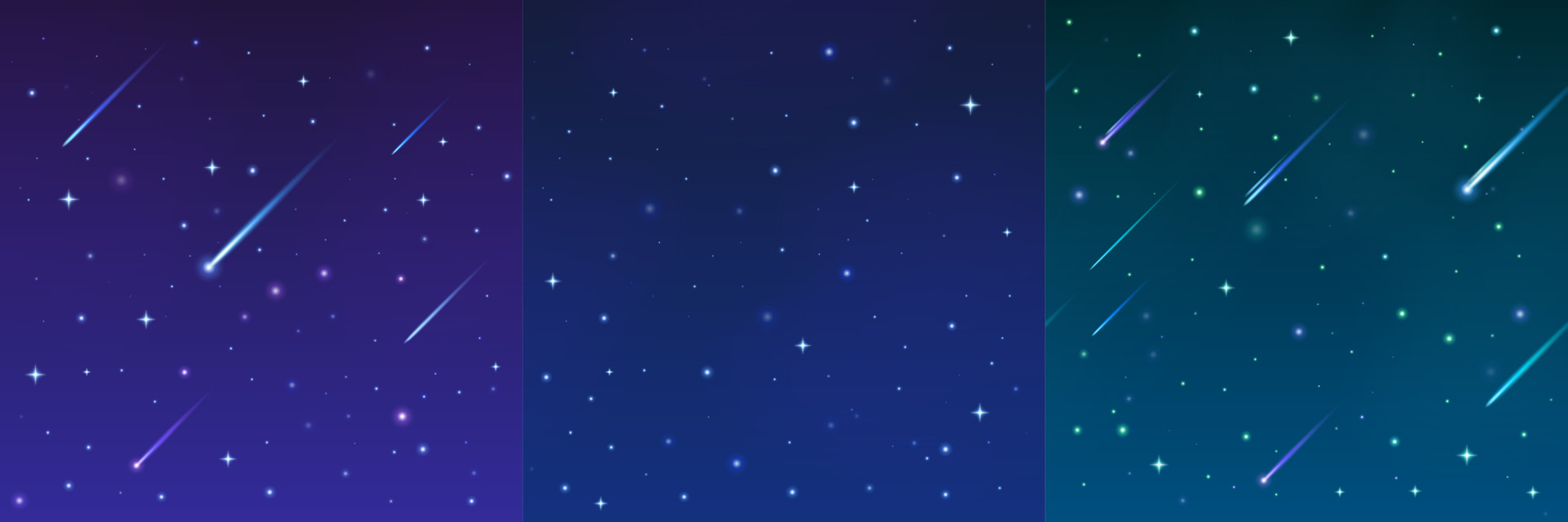 Star and comet in night sky vector background 24238320 Vector Art at