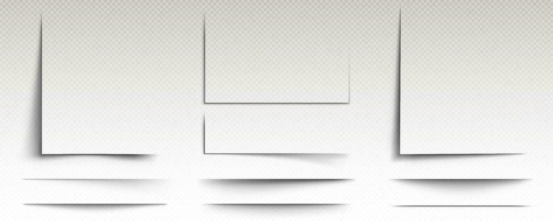 Square shadow box frame vector effect template